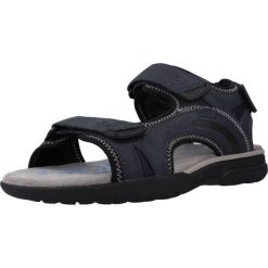 Sandały GEOX U SPHERICA EC5 A Niebieski. Niebieskie sandały męskie Geox, z syntetyku, bez zapięcia. Za 215.99 zł.