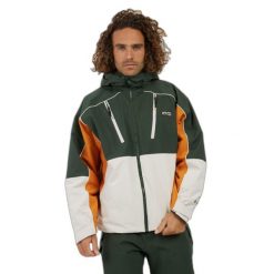 Kurtka narciarska Protest Elgin. Zielone kurtki narciarskie i snowboardowe męskie Protest, na zimę, m, bez wzorów, bez kaptura, narciarskie. Za 812.00 zł.