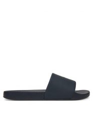 Calvin Klein Klapki Pool Slide W/ Ck Square HM0HM01754 Granatowy. Niebieskie klapki i japonki męskie Calvin Klein, bez wzorów, ze skóry. Za 139.99 zł.