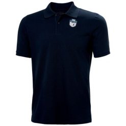 Polo Helly Hansen Marstrand. Niebieskie koszulki polo męskie Helly Hansen, m, bez wzorów, z bawełny, klasyczne, bez kołnierzyka, bez ramiączek. Za 261.00 zł.