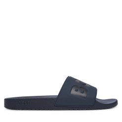 Klapki BOSS. Niebieskie klapki i japonki męskie Boss, bez wzorów. Za 169.99 zł.