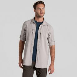 Koszula podróżnicza męska Craghoppers NosiLife Pro LS Shirt V. Białe koszule męskie Craghoppers, m, bez wzorów, bez kołnierzyka, bez ramiączek. W wyprzedaży za 505.90 zł.