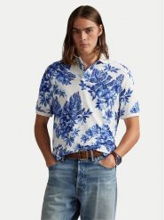 Polo Ralph Lauren Polo 710P04013001 Niebieski Custom Slim Fit. Niebieskie koszulki polo męskie Polo Ralph Lauren, m, bez wzorów, z bawełny, bez kołnierzyka, bez ramiączek. Za 689.99 zł.