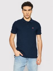 Levi's® Polo Standard Housemarked 35883-0005 Granatowy Regular Fit. Niebieskie koszulki polo męskie m, bez wzorów, z bawełny, bez kołnierzyka, bez ramiączek. Za 199.99 zł.