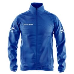 Kurtka Givova Rain Basico niebieska. Niebieskie kurtki męskie Givova, xs, bez wzorów, sportowe, bez ramiączek, bez kaptura. Za 50.00 zł.