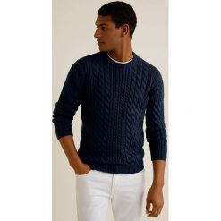 Mango Man - Sweter Morning. Szare swetry męskie Mango Man, z dzianiny, z okrągłym kołnierzem. Za 199.90 zł.