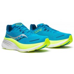 Buty do biegania męskie Saucony Hurricane 24. Niebieskie buty do biegania męskie Saucony, bez wzorów, bez zapięcia, do biegania. W wyprzedaży za 685.05 zł.