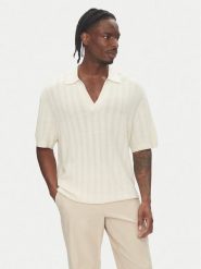 Tommy Hilfiger Polo F1 Movie MW0MW41384 Beżowy Regular Fit. Brązowe koszulki polo męskie Tommy Hilfiger, m, bez wzorów, ze lnu, bez kołnierzyka, bez ramiączek. Za 799.99 zł.