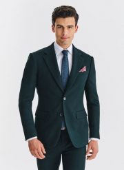 PAKO LORENTE – Zielona marynarka garniturowa. Zielone marynarki męskie Pako Lorente, m, bez wzorów, z elastanu. Za 999.99 zł.