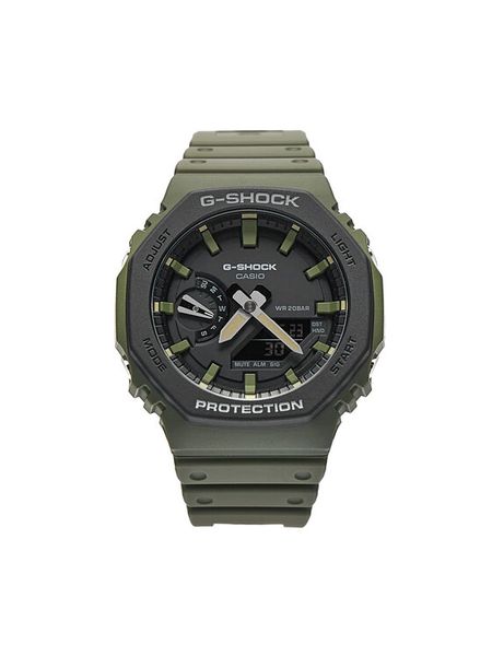 G-Shock Zegarek GA-2110SU-3AER Zielony. Zielone, cyfrowe zegarki męskie G-Shock. Za 449.99 zł.