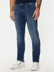 Boss Jeansy Delaware 50524082 Granatowy Slim Fit. Niebieskie jeansy męskie Boss, bez wzorów, z bawełny. Za 519.99 zł.