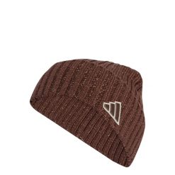 Czapka typu beanie z melanżowym wykończeniem. Brązowe czapki męskie ADIDAS, bez wzorów, klasyczne. W wyprzedaży za 83.85 zł.