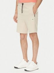 BOSS Szorty sportowe Headlo 50537199 Beżowy Regular Fit. Brązowe szorty sportowe męskie Boss, bez wzorów, z bawełny, sportowe. Za 329.99 zł.