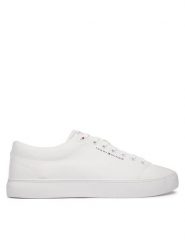 Tommy Hilfiger Tenisówki Harlem Core Ii FM0FM05817 Biały. Białe trampki męskie Tommy Hilfiger, bez wzorów, z materiału, bez zapięcia. Za 299.99 zł.