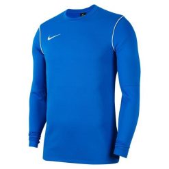 Bluza treningowa męska Nike Park 20 Crew. Białe bluzy nierozpinane męskie Nike, m, bez wzorów, sportowe, bez ramiączek, bez kaptura. W wyprzedaży za 125.45 zł.