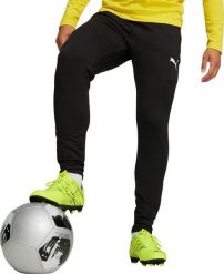 Spodnie męskie Puma Team Goal Slim Training czarne 659037 03 L. Czarne długie spodnie sportowe męskie Puma, bez wzorów. Za 376.70 zł.