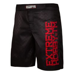 Spodenki do Grapplingu MMA BJJ K1 męskie EXTREME HOBBY BLACK ARMOUR. Czarne szorty sportowe męskie EXTREME HOBBY, bez wzorów, z poliesteru, sportowe. Za 219.00 zł.