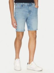 Tommy Hilfiger Szorty jeansowe Brooklyn MW0MW39195 Niebieski Slim Fit. Niebieskie szorty męskie Tommy Hilfiger, bez wzorów, z bawełny. Za 229.99 zł.