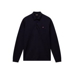 Polówka z długim rękawem Napapijri Ealis 1. Czarne koszulki męskie z długim rękawem Napapijri, m, bez wzorów, bez kołnierzyka, bez ramiączek. Za 322.15 zł.