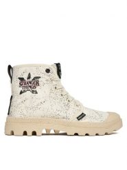 Palladium Trapery Pampa Demodog 74497-180-M Biały. Białe buty zimowe męskie Palladium, bez wzorów, z materiału, bez obcasa, bez zapięcia. Za 364.65 zł.