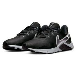 Buty męskie Nike Legend Essential 2 CQ9356-008. Czarne buty do biegania męskie Nike, bez wzorów, bez zapięcia, do biegania. Za 261.99 zł.