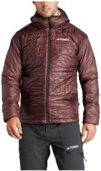 Kurtka ocieplana adidas TERREX Xperior Varilite PrimaLoft Hooded Jacket - shadow brown. Brązowe kurtki męskie ADIDAS, m, bez wzorów, bez ramiączek, bez kaptura. Za 930.50 zł.