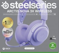 Steelseries Arctis Nova 3X Zestaw słuchawkowy Bezprzewodowy Opaska na głowę Muzyka/dzień powszedni Bluetooth Lawenda. Słuchawki bluetooth STEELSERIES. Za 490.00 zł.