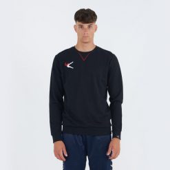 Bluza bawełniana Napix z okrągłym dekoltem. Czarne bluzy nierozpinane męskie ELPLAYER, m, bez wzorów, z bawełny, casualowe, bez ramiączek, bez kaptura. Za 74.00 zł.