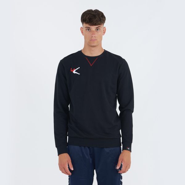 Bluza bawełniana Napix z okrągłym dekoltem. Czarne bluzy nierozpinane męskie ELPLAYER, m, bez wzorów, z bawełny, casualowe, bez ramiączek, bez kaptura. Za 74.00 zł.