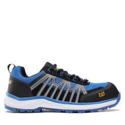 Półbuty CAT Footwear. Niebieskie codzienne półbuty męskie CAT Footwear, bez wzorów, bez obcasa, bez zapięcia. Za 489.99 zł.