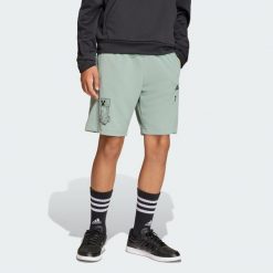 Szorty Treningowe Adidas Minecraft. Zielone szorty sportowe męskie ADIDAS, bez wzorów, sportowe. Za 129.00 zł.