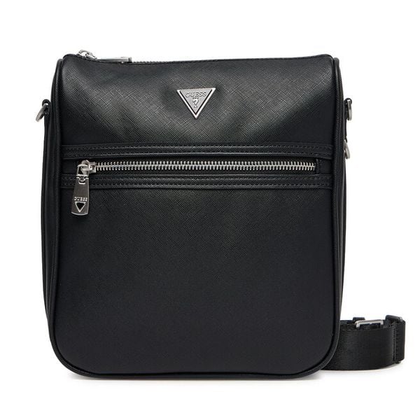 Saszetka Guess. Czarne saszetki męskie Guess, z aplikacjami, małe. Za 199.99 zł.