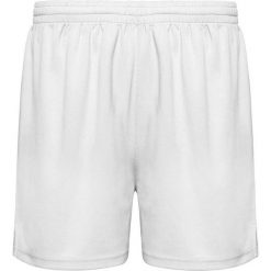 Spodenki Sportowe Dla Dorosłych Unisex. Białe szorty sportowe męskie ROLY, bez wzorów, sportowe. Za 34.99 zł.