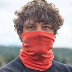 Komin trekkingowy 100% wełna merino (195 g/m²). Brązowe szaliki męskie WOOLONA, bez wzorów, z wełny, sportowe. W wyprzedaży za 117.00 zł.