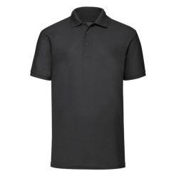 Męska Koszulka Polo 65/35. Czarne koszulki polo męskie Fruit of the Loom, m, bez wzorów, bez kołnierzyka, bez ramiączek. Za 60.99 zł.