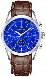 Zegarek Giewont Zegarek Męski Giewont Chronograph Sapphire Srebrno Niebieski GW7650-A5. Niebieskie zegarki męskie Giewont. Za 211.63 zł.
