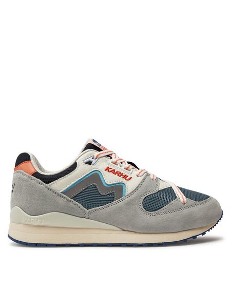 Karhu Sneakersy Synchron F802674 Szary. Szare buty sportowe na co dzień męskie karhu, m, bez wzorów, ze skóry, bez ramiączek, bez kaptura. Za 629.99 zł.