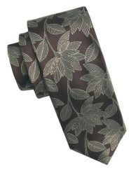 Elegancki i Modny Męski Krawat - Angelo di Monti - Czekoladowy Brąz, Kwiaty Duże. Brązowe krawaty i muchy męskie Angelo di Monti, bez wzorów, z tkaniny, eleganckie. Za 45.00 zł.