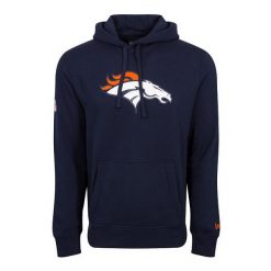 Bluza z kapturem Denver Broncos NFL. Niebieskie bluzy z kapturem męskie New Era, m, bez wzorów, z kapturem. W wyprzedaży za 254.65 zł.