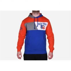 Bluza sportowa męska Mitchell & Ness New York Knicks. Niebieskie bluzy nierozpinane męskie Mitchell & Ness, l, bez wzorów, z kapturem. Za 517.00 zł.
