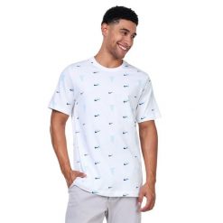 Męska Koszulka Sportowa. Białe t-shirty sportowe męskie Nike, m, bez wzorów, sportowe, bez ramiączek. Za 235.99 zł.