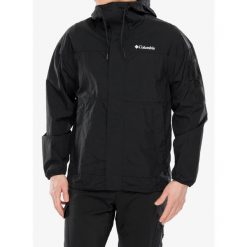 Kurtka przeciwwiatrowa męska Columbia Challenger II Windbreaker. Czarne kurtki softshell męskie Columbia, m, bez wzorów, z softshellu, bez kaptura, trekkingowe. Za 245.99 zł.