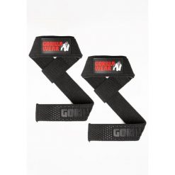 Padded Silicone Lifting Straps - Czarny. Czarne paski męskie GORILLA WEAR, bez wzorów, sportowe. Za 104.00 zł.
