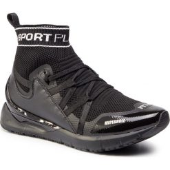 Sneakersy PLEIN SPORT - Hi-Top Sneakers Logos P19S MSC2112 STE003N Black 02. Czarne buty sportowe na co dzień męskie Plein Sport, m, bez wzorów, z materiału, sportowe, bez ramiączek, bez kaptura. W wyprzedaży za 699.00 zł.