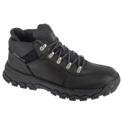 Buty trekkingowe męskie, Threshold Rebound Trek. Czarne buty zimowe męskie CATerpillar, bez wzorów, sportowe, bez obcasa, bez zapięcia. Za 629.99 zł.