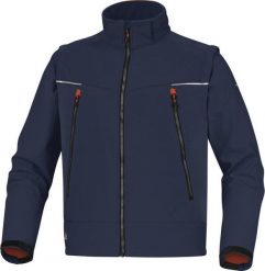 Kurtka męska Delta Plus ORSA - bluza "softshell" z poliestru i elastanu, 2w1, 3 warstwy laminowane, kryty zamek błyskawiczny, kaptur, 3 kieszenie - cz. Kurtki męskie DELTA PLUS, m, bez wzorów, z elastanu, bez ramiączek, bez kaptura. Za 283.66 zł.