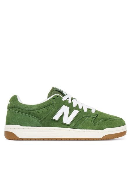 New Balance Sneakersy BB480PTG Zielony. Zielone buty sportowe na co dzień męskie New Balance, m, bez wzorów, ze skóry, bez ramiączek, bez kaptura. Za 499.99 zł.