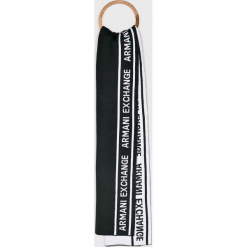 Armani Exchange - Szalik. Szare szaliki męskie Armani Exchange, z bawełny. Za 289.90 zł.