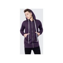 Bluza bawełniana z kapturem i suwakami Basic Purple. Bluzy rozpinane męskie marki Male-me. Za 199.00 zł.