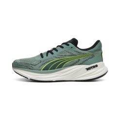 Buty do biegania Puma Magnify Nitro 2. Zielone buty do biegania męskie Puma, bez wzorów, bez zapięcia, do biegania. W wyprzedaży za 447.50 zł.